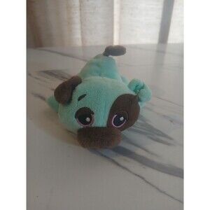 Cutitos Babitos 2019 Stuffed Plush Blue Brown Pig Ice Cream Cone on Side 5"